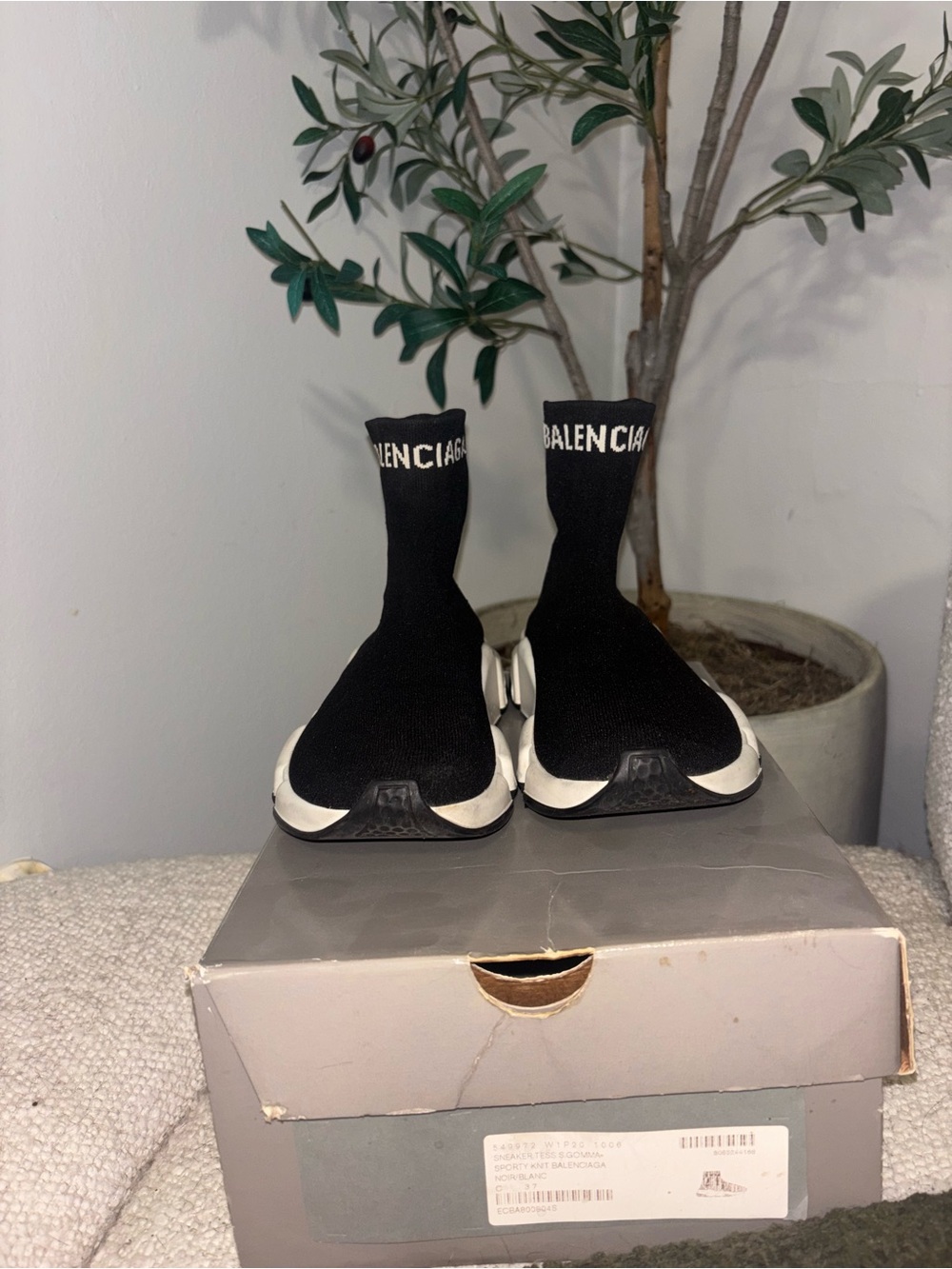 Balenciaga Black Knit Sock Sneakers